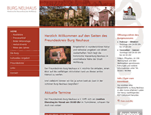 Tablet Screenshot of burg-neuhaus.de